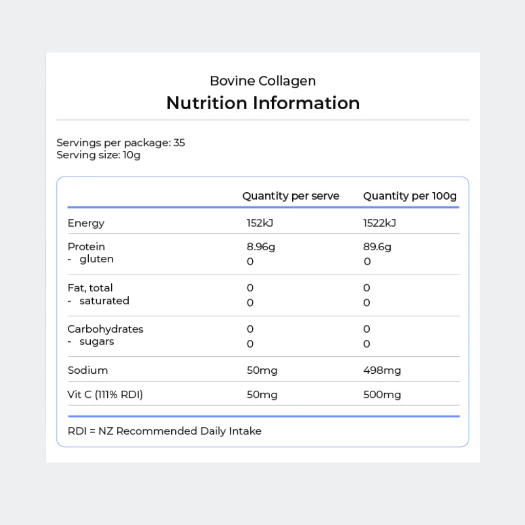 Kiwi Nutrition NZ Collagen Powder 350g