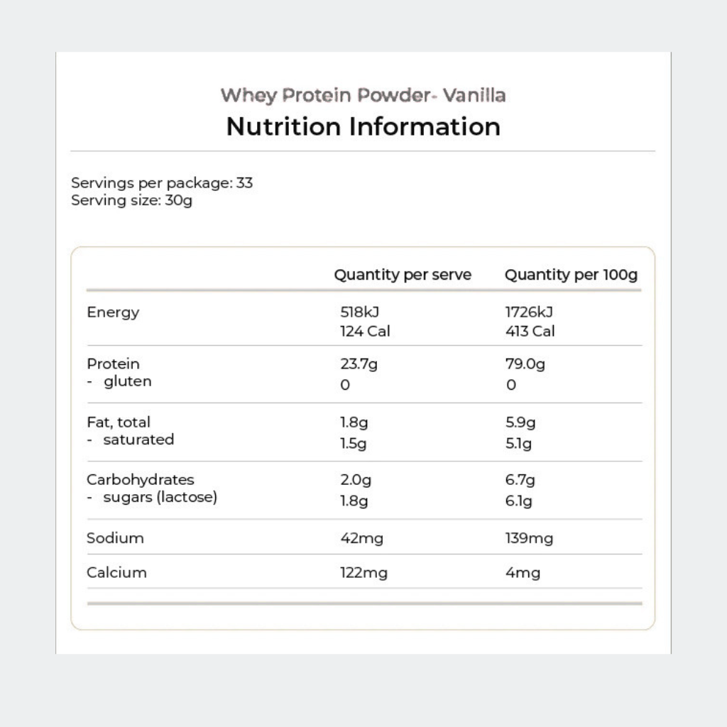 Kiwi Nutrition NZ Whey Protein Concentrate 1kg